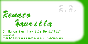 renato havrilla business card